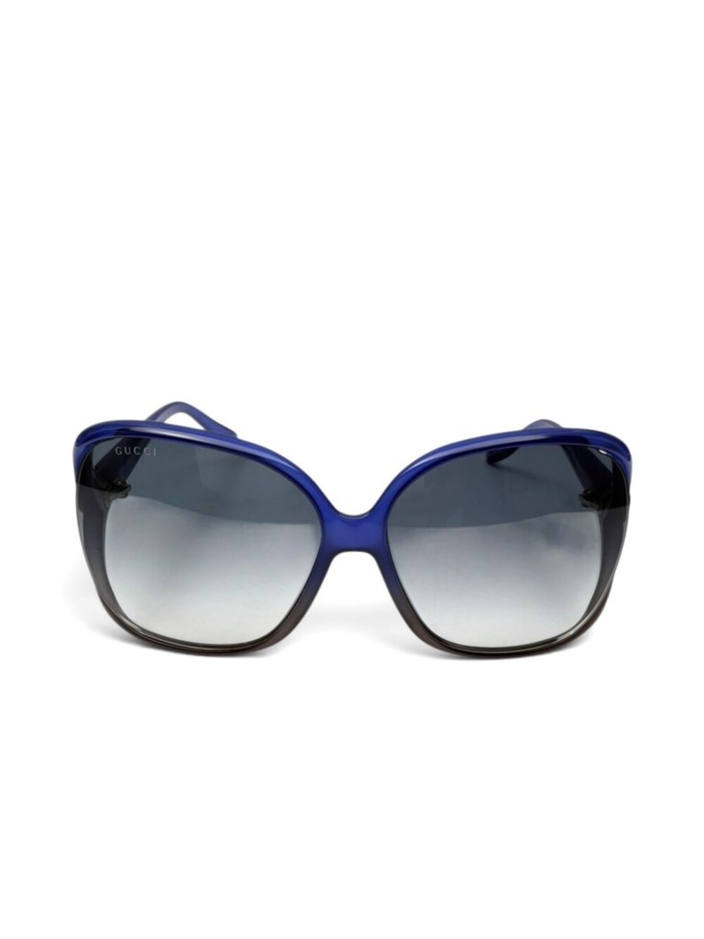 GUCCI Oversized Blue Butterfly Gradient Lens Sunglasses